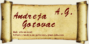 Andreja Gotovac vizit kartica